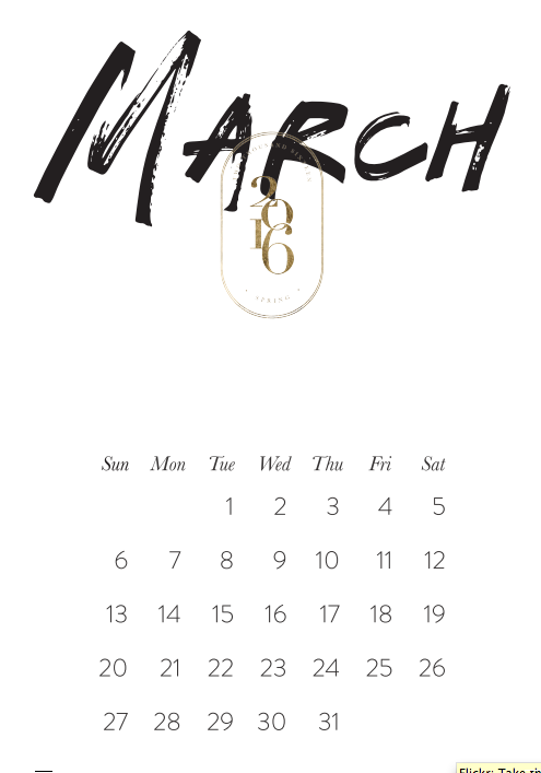 kalendarz do wydrukowania 2016