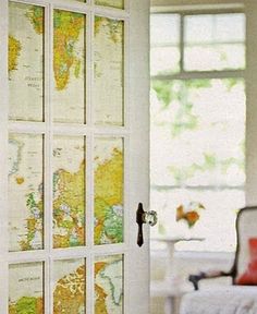 drzwi z mapa