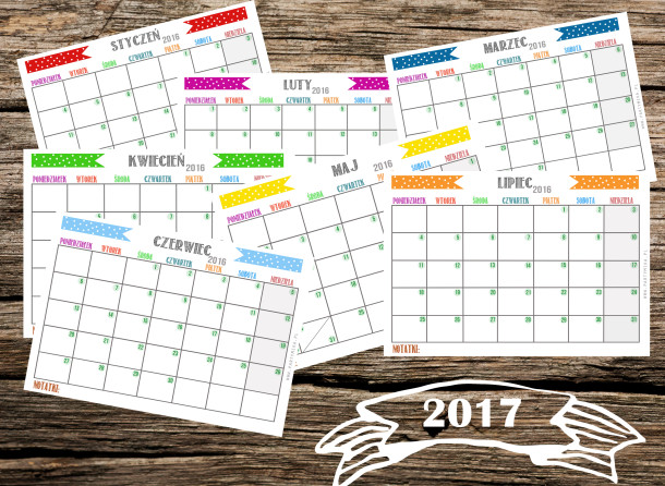 kalendarz 2017